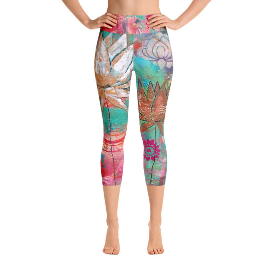 Yoga Capri Pants "lotus"