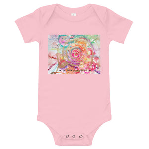 Yoga Baby Bodysuit "be in love with your life"