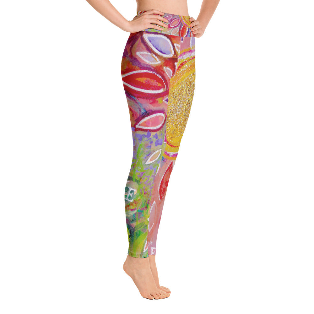 Yoga Pants "love yourself"