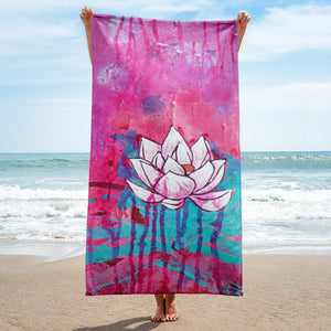 Beach towel "love & trust - this is all"