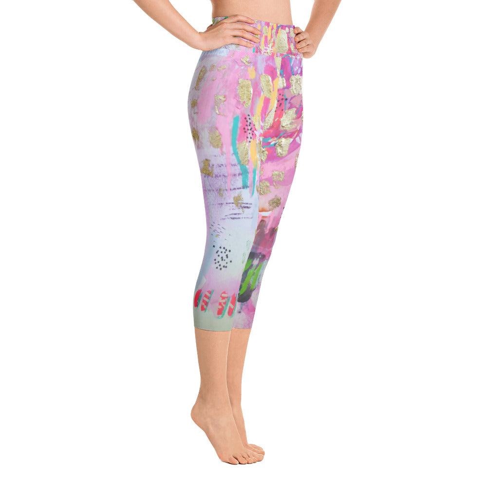 Yoga Capri Pants "be the goddess you already are"