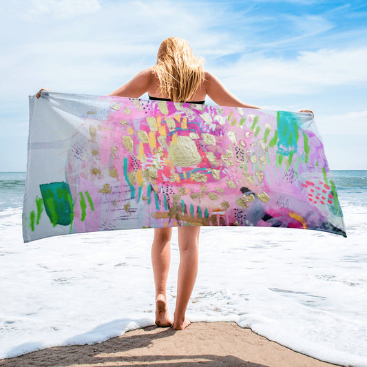 Beach towel "be the goddess you already are"