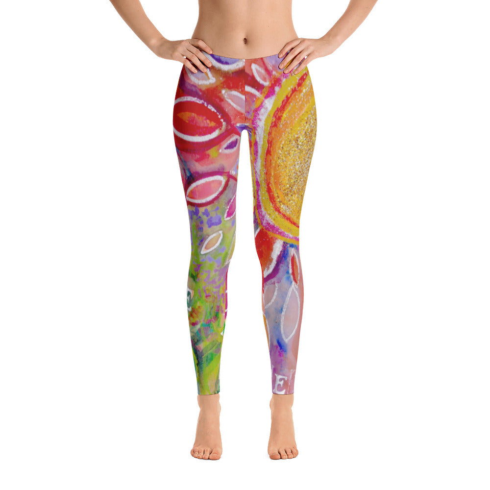 Yoga Pants "love yourself"