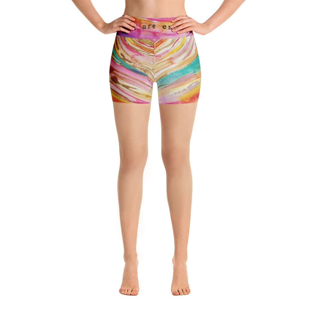 Yoga Shorts "you are enough"