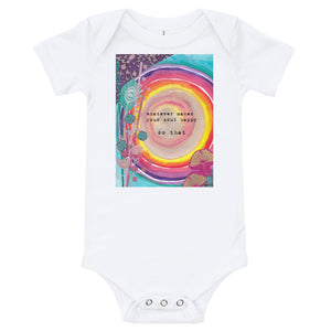 Yoga Baby Bodysuit "whatever makes your soul happy - do that"