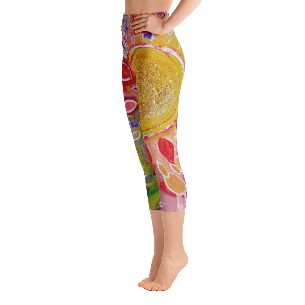Yoga Capri Pants "love yourself"