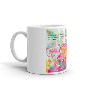 Mug Rumi "there is a voice that doesn't use words - listen"