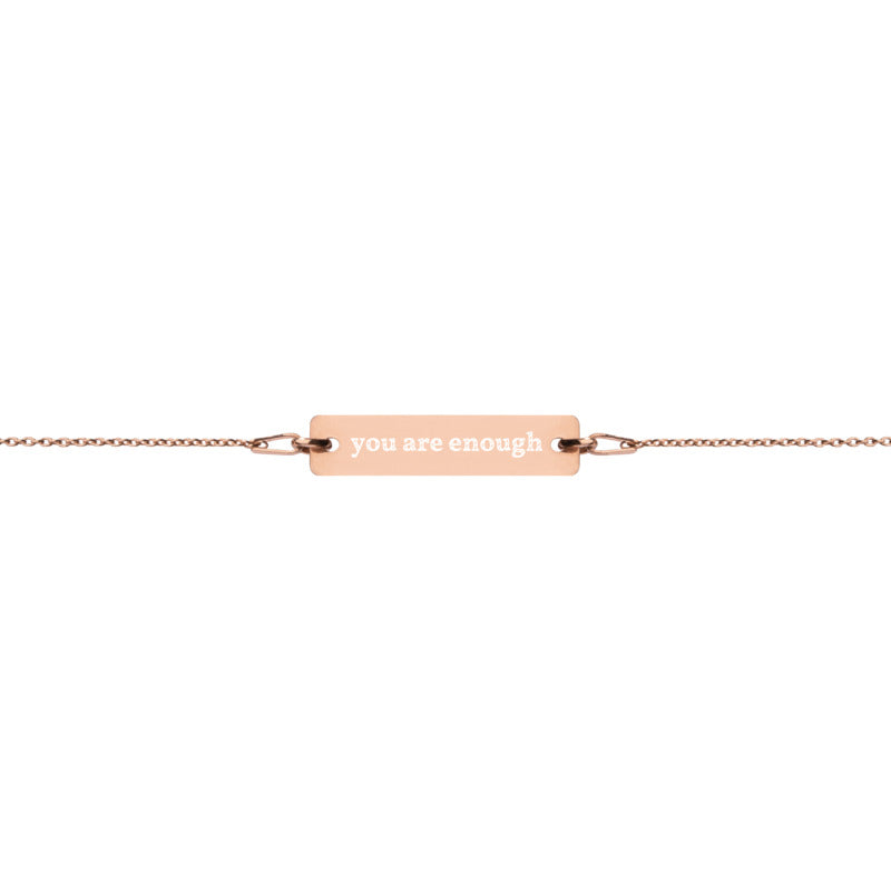 "you are enough" bracelet