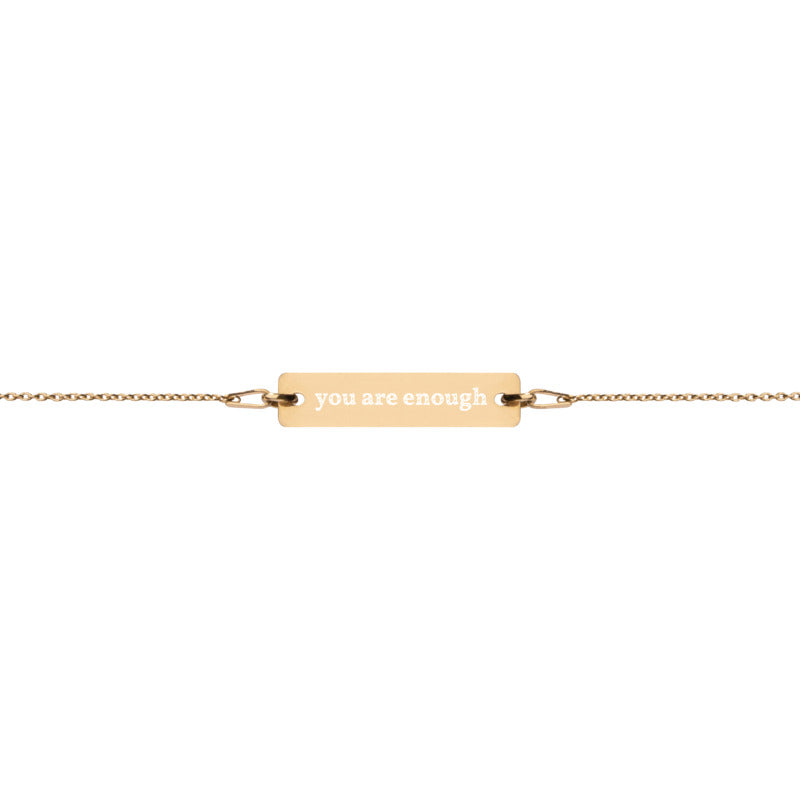 "you are enough" bracelet