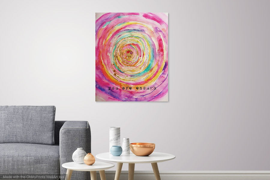 you are enough, yoga art