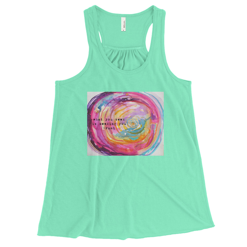 Yoga Shirt Rumi "what you seek is seeking you"