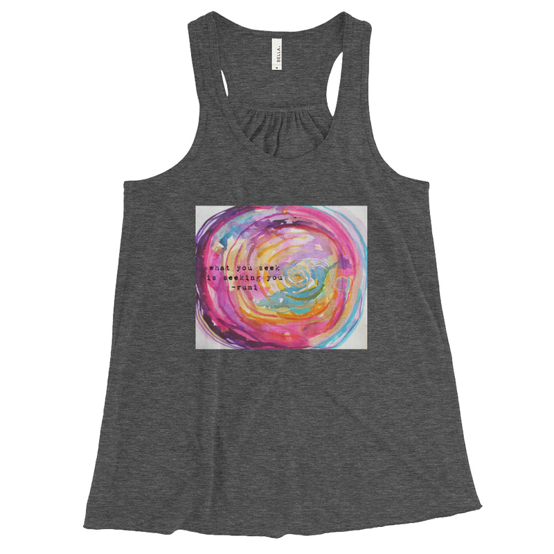 Yoga Shirt Rumi "what you seek is seeking you"