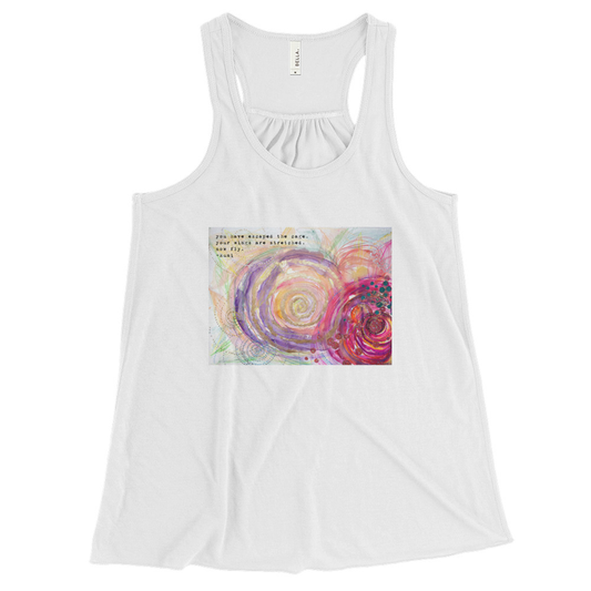 Yoga Shirt Rumi "you've escaped the cage, your wings are stretched, now fly"